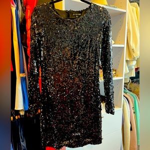 Black dress with long sleeves